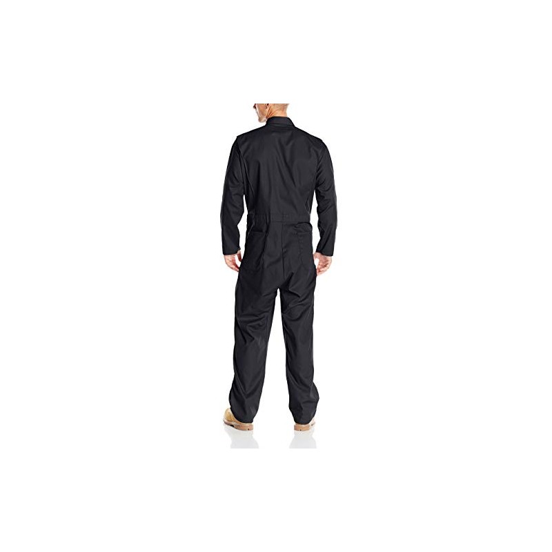 Red Kap Men's Twill Action Back Coverall, Black, 48