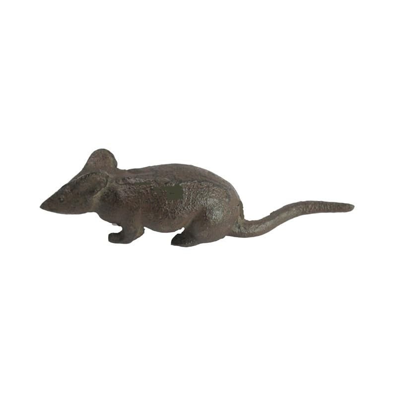 Set of 2 Cast Iron Running Mouse Ornament Decorative Desktop