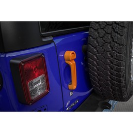 JeCar ABS Door Handle Cover Inserts & Tailgate Handle Cover Exterior Door Accessories for Jeep Wrangler JK 2007-2017 4 Door（Orange 5pcs/Set）