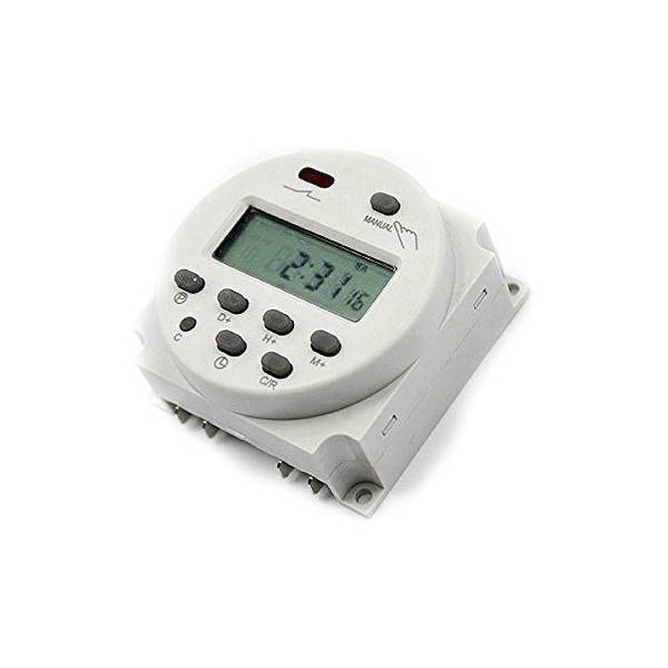 Compact and Lightweight Program Timer Switch with Relay (DC12V) with Faston Terminal 4 Cables Set (12V)