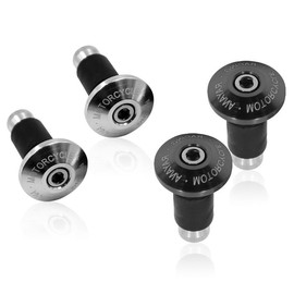TVETE Steering Wheel Bar End Caps Handlebar Grip Caps Handlebar Grip Plugs [Set of 4] Aluminum Handlebar End Caps Bike Grip Ends Aluminum Grip Bar Ends Grip Balancer Easy to Install Anti-Vibration