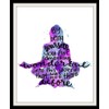 By Being Yourself Pink and Purple Inspirational Quotes Wall Print