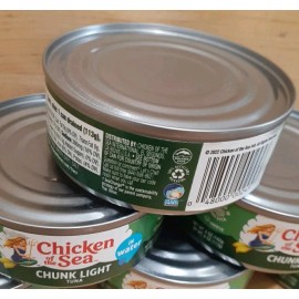 Chicken of the Sea 6CT: CHICKEN OF THE SEA WILD CAUGHT Chunk Light In Water DOLPHIN SAFE kosher 5oz