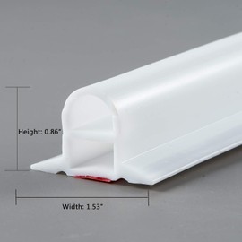 ARICEX Collapsible Threshold Water Dam, Arch Bridge is Designed for Accessibility or ADA Showers, Wet and Dry Separate,Shower Protection System (DST-WT-96 Inch)