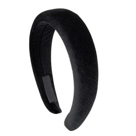 Moguri® Padded Hair Band Headbands for Women Solid Wide Simple Headband for Girls Solid Color Soft Satin Hair Band No Teeth Thick Headbands