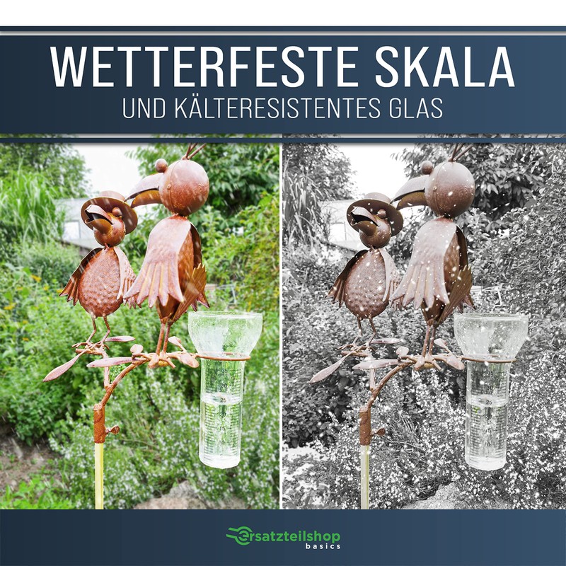 ersatzteilshop basics Rain Gauge Replacement Glass 35 mm/sqm for Frog,