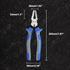 SPEEDWOX Glass Running Pliers with Rubber Tips 8 Inch Flat