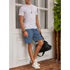 Jmierr Men's Summer Chino Shorts, Cotton, Elastic Waist, with Pockets,