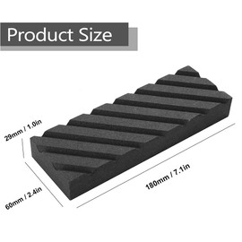 WOCHOLL Flattening Stone with Grooves and Grit Grooves for Re Levelling Any Whet stones, Oil Stones, Waterstones (7.1x2.4x1in)