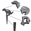 Eidoct No Dog Pooping Solid Cast Iron Yard Sign, Grass