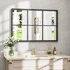 Dewfig Rectangle Wall Mirror, Window Mirror Wall Mounted, 24"x36"in Window