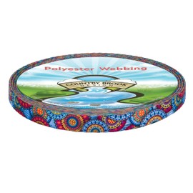 Country Brook Design - Sky Mandala Polyester Webbing (1/2 Inch, 10 Yards)