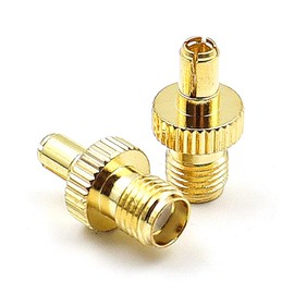 Alnicov 2pcs SMA Female to TS9 Male Adapter TS9 to SMA Aerial Adapter Coaxial Male Gold Plated External Antenna Compatible with 4G Router, Mobile Broadband