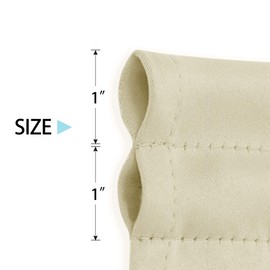 Deconovo Door Curtain Blackout Door Window Curtains for Front Door French Door Curtains with Tieback Door Blinds for Door Window,Beige,W25 x L72,1 Panel