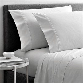 Cottingon, Premium 400 TC 100% Egyptian Cotton 4 PC Sheet Set 15" Deep, White-RV King 72"x80"