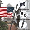 Xaoyaya 6Ft Stainless Steel Flag Pole,Heavy Duty Nylon 3x5 Ft