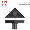 Hydroware Triangle Shower Drain - Stainless Steel Triangular Shower Floor