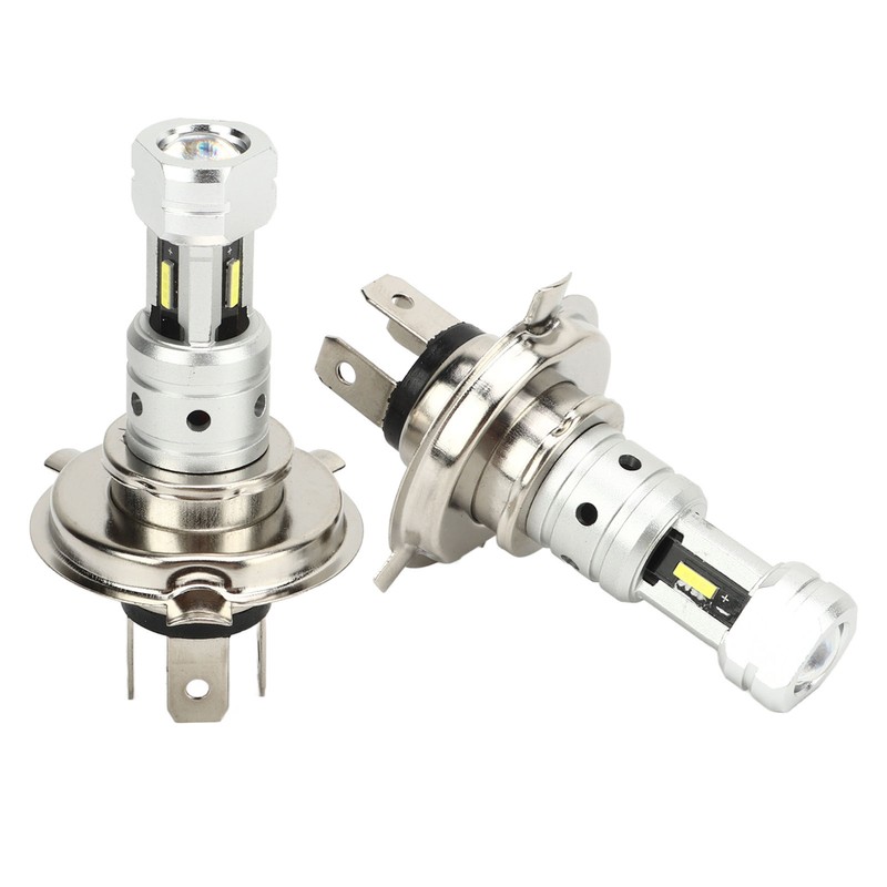 2 Pcs 100W H4 LED Motorcycle Headlight Bulb 360 Degree