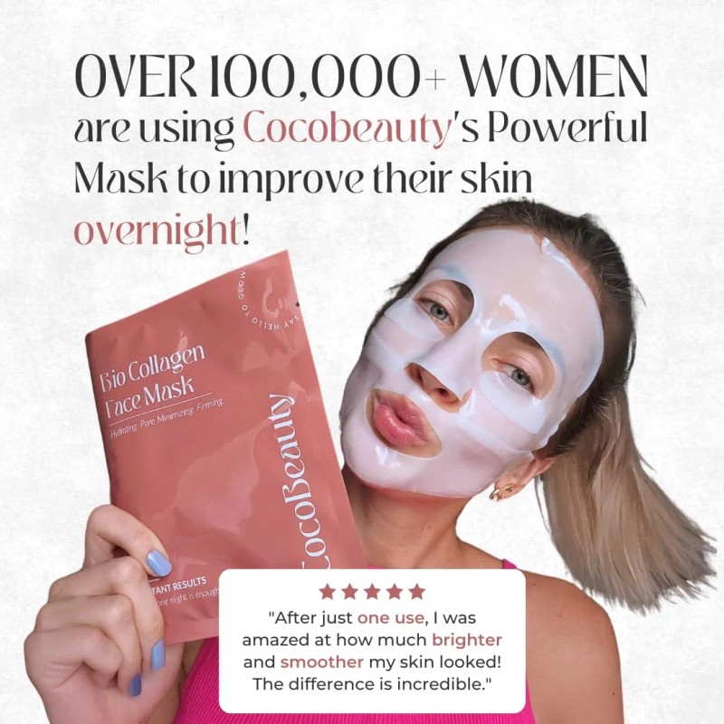Mascarilla Facial De Colágeno Bio Mascarillas Hidratantes Y