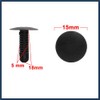 VekAuto 30pcs 5mm Hole Black Car Fender Bumper Plastic Rivets