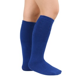 American Trends Royal Blue Baseball Socks Youth Softball Socks for Girls Toddler Soccer Football Socks Boys Knee High Socks 6-9 Years 6-8 Years Old