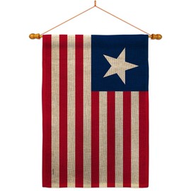 Flag of Texas 1835–1839 House - Dowel Set Americana US Historic July Memorial Veteran Independence United State American - Decoration Banner Small Garden Yard Gift Double-Sided Made in USA 28 X 40