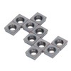 10 Pcs Carbide Milling Inserts Colourful Fine Finished CNC Lathe