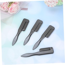 Baluue 2pcs Folding Eyebrow Combs and Handles Professional Eyelash Grooming Tools for Smooth Shaping and Effect for Eyebrows and Eyelashes