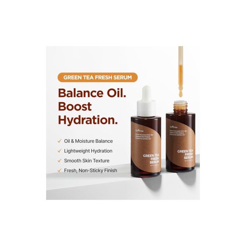 ISNTREE Suero Facial Green Tea Fresh Serum - Coreano con