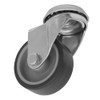 Ø50mm Medium-Duty Thermoplastic Bolt Hole Swivel Castor Wheel - Trade