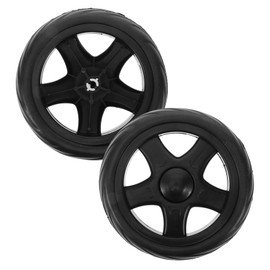 JECOMPRIS 2pcs Shopping Cart Wheels - Push Cart Wheels Replacement