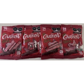 Nestle 4 BAGS -Carlos V Nestle Milk Chocolate style Stick SUGAR FREE MX Product 56 Bars