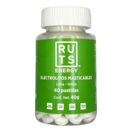 Electrolitos Deportivos Ruts Energy Masticables Lima Limón Sin Gluten Vegano