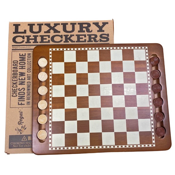 Regal Games - Luxury Checkers Board Game - Classic Tabletop