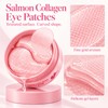 Collagen Eye Patches,Pink Under Eye Mask for Dark Circle, Puffy
