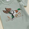 KtwHarnu Hunting Baby Girl Clothes Mallard Duck Ruffle Short Sleeve
