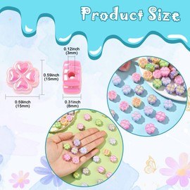 LiQunSweet - 50 abalorio de acrílico de trébol chapado en rayos UV, para el día de San Patricio, abalorio de cuatro hojas para bricolaje, joyas, collares, arete, bolsas, llaveros, decoración del