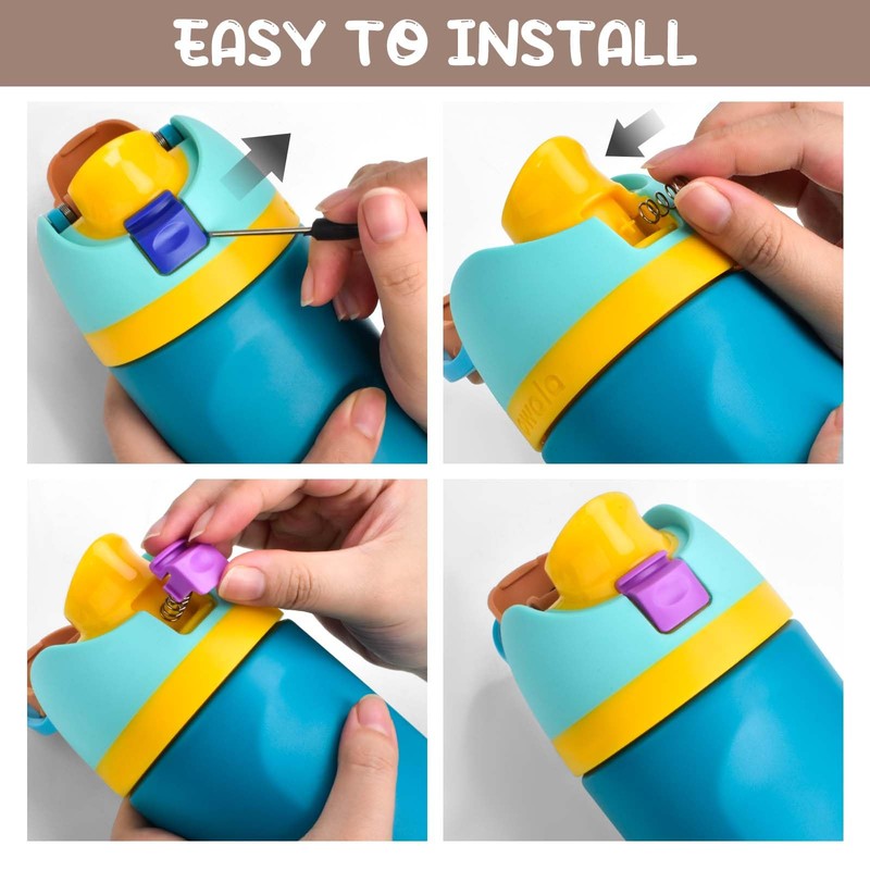 Sankoly 4pcs Replacement Button Compatible with Owala FreeSip 19/24/32/40oz,Water Bottle