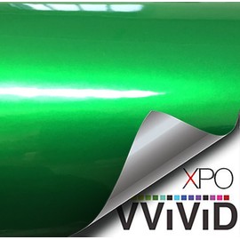VViViD XPO Gloss Liquid Metal Green Vinyl Car Wrap Film (3ft x 5ft)