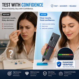 Diamond Tester Pen for Jewelry Checking – LED Gemstone Selector Tool for Rings Watches Gems