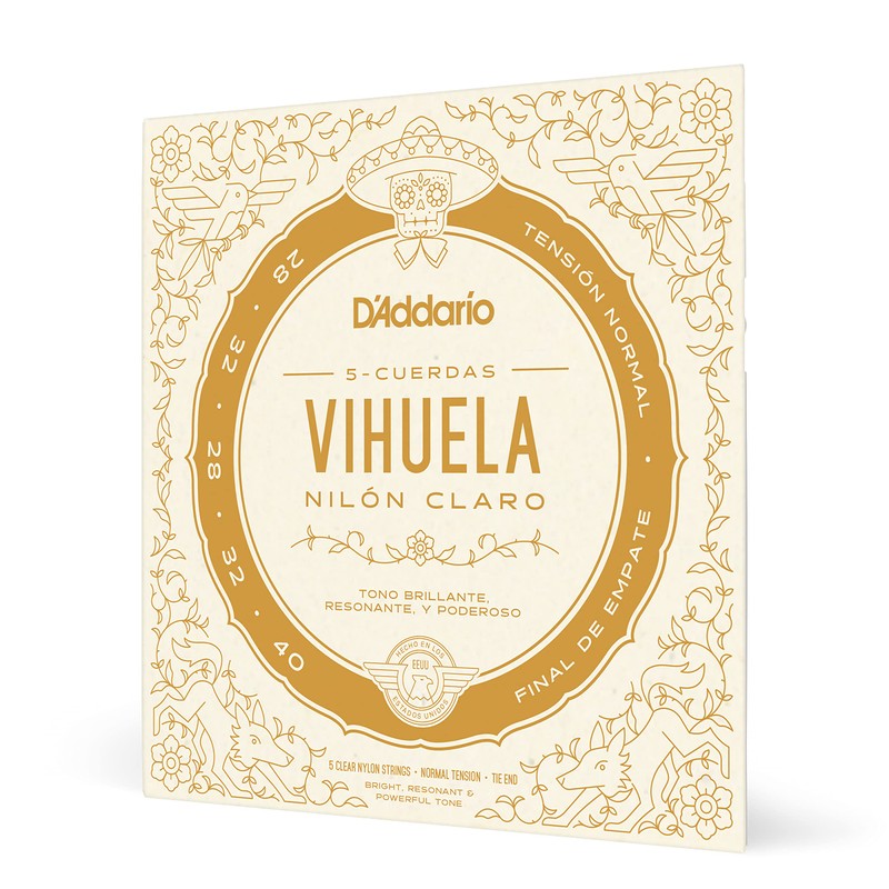 D'Addario | Cuerdas para Vihuela | Nylon | Tensión Normal