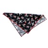 Multi-Use Pirate Skull and Bones Classic Triangle Tie On Dog