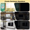 Portable Blackout Curtains, 35" x 72" Blackout Window Cover, Temporary