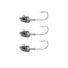 FishLab ME-JH-2.25-7.5 Mad Eel Jig Head 7/0 Sinking Unpainted 7/0 2 1/4 oz