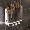 Utensil Drying Rack Chopstick Holder Wall Mounted Plastic Chopsticks Straws
