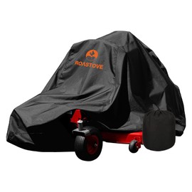 Roastove Outdoors Lawn Mower Cover -Tractor Cover Fits Decks up to 54" Storage Cover Heavy Duty 420D Polyester , UV Protection Universal Fit with Drawstring & Cover Storage Bag