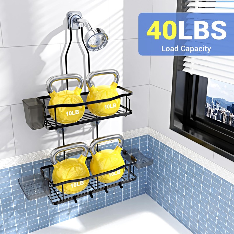 Aitatty Hanging Shower Caddy Bathroom Organizer: Rustproof Shower Shelf Racks