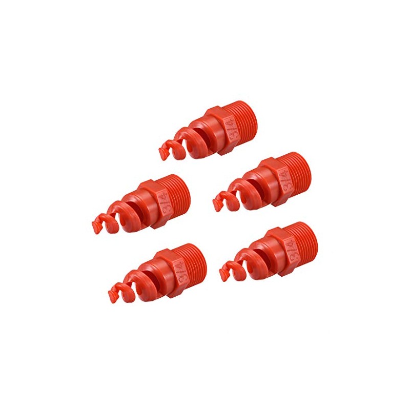 uxcell Spiral Cone Atomization Nozzle, 3/4BSPF PP Sprinkler, 5 Pcs