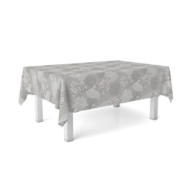 Martina Home SIL Oilcloth Tablecloth 200 x 140 Grey