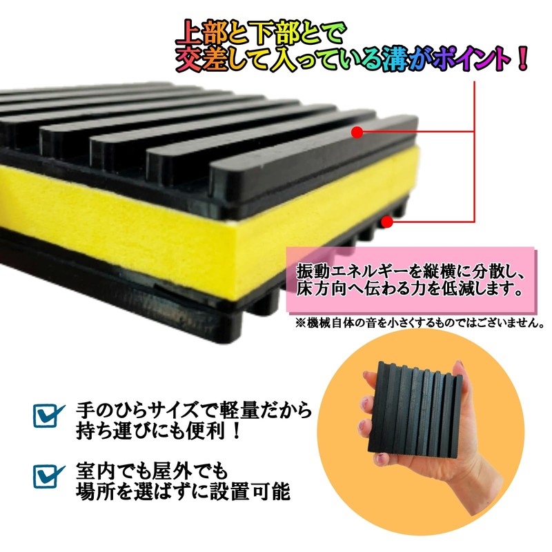 Lunali Anti-Vibration Rubber Anti-Vibration Mat Anti-Vibration Pad Anti-Vibration Mat Vibration